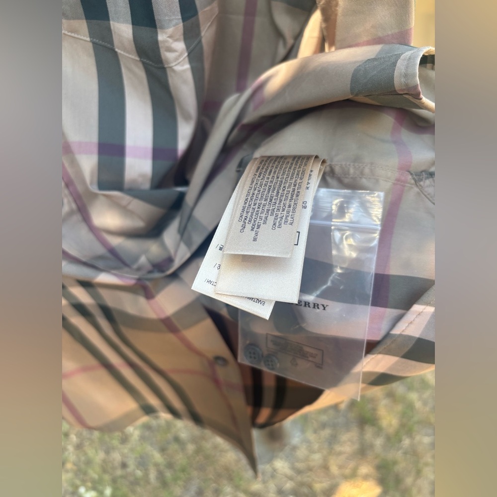 Men's Tan Plaid dress shirt - Picture 11 of 15
